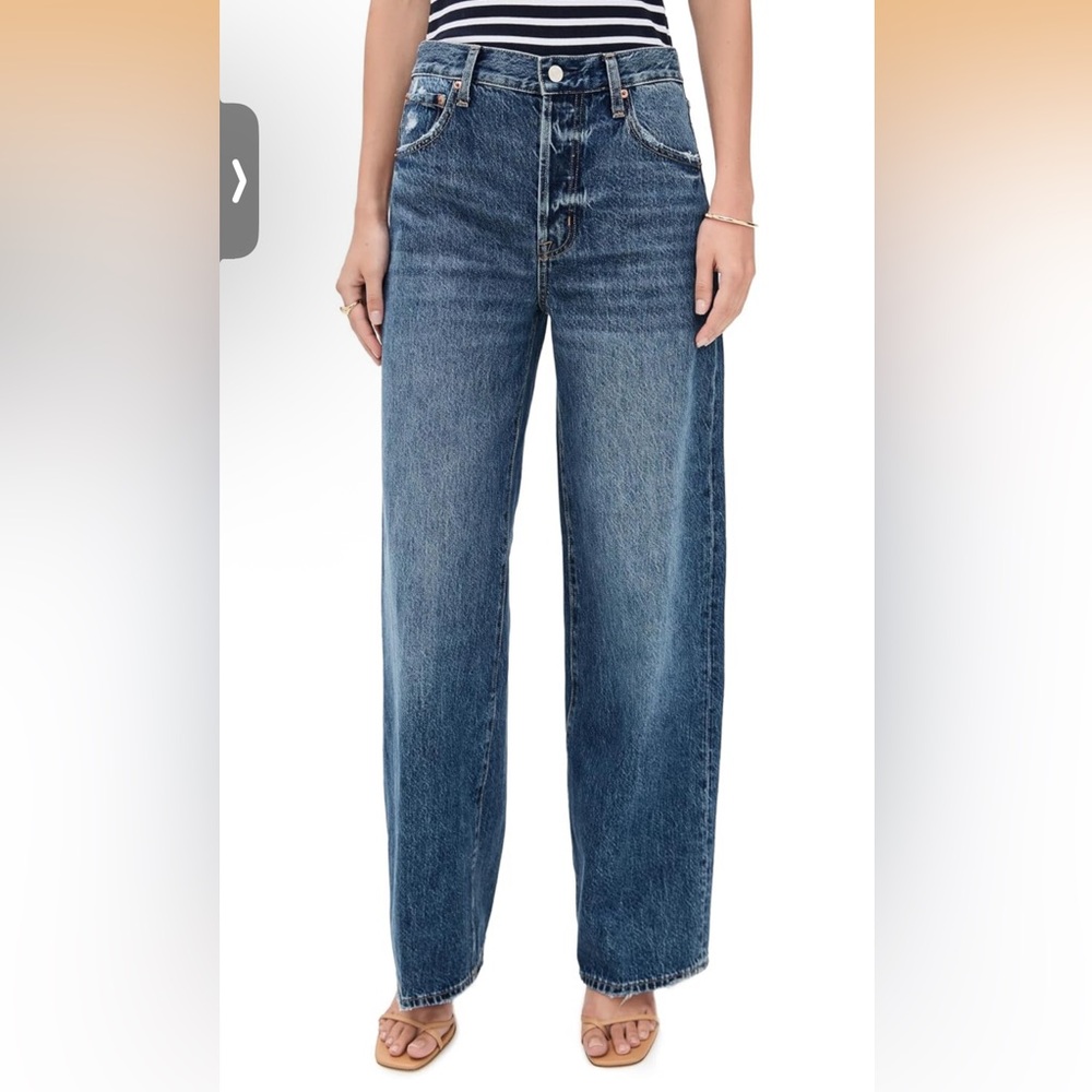 PISTOLA Wide Leg High-Rise Women’s Jeans - Dark Blue - Picture 8 of 8